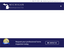 Tablet Screenshot of michiganhomeinspections.com